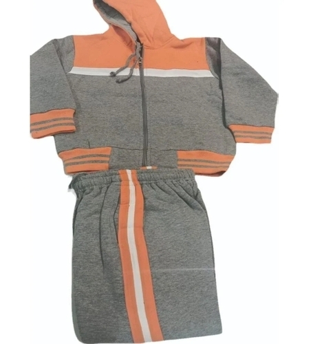 Gray Orange School Track Suit