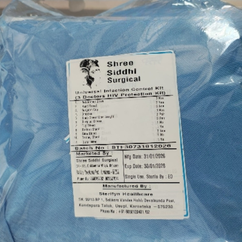 Hiv Protection Kit - Blue Post-exposure Safety Kit, Infection Prevention For Healthcare Use