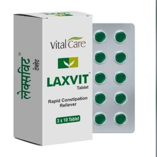 Laxvit Tablet - Herbal Formulation Suitable for All Ages | Rapid Relief Gentle Action Digestive Support Easy Digestion
