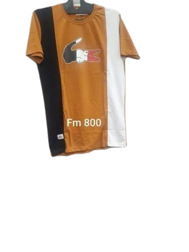 Men Lycra Party Wear T Shirt - Multi Color, Half Sleeves, Regular Fit | Elegant Design, Quick Dry, Comfortable Fit