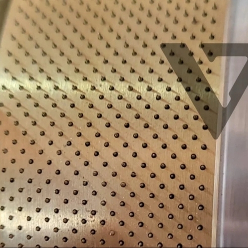 Perforation Roller - Hardened Steel, Golden Color | Precision Perforations, Wear Resistant, Smooth Rotation, High Accuracy