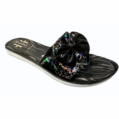 Pu Andaz Black Ladies Slipper