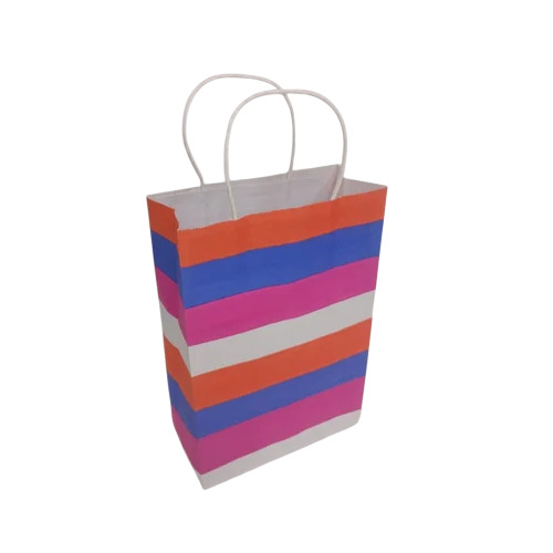 Rope Handle Eco Friendly Paper Bags - Color: Multicolor