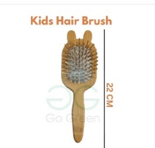 Bamboo Baby Hair Brush - Bamboo, Brown | Good Gripping, Solid Form