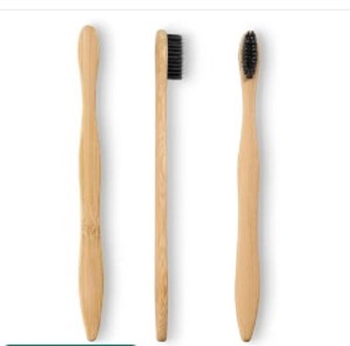 Biodegradable Bamboo Toothbrush - Bamboo Stick Standard Size Black Soft Bristles | Lightweight Tested Quality Timely Delivery