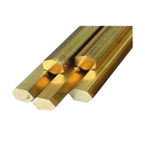 Brass Hex Bar - 20mm Hexagon, Yellow, Polished | Durable, Fine Finished, Grade A, Industrial Use, 1 Year Warranty