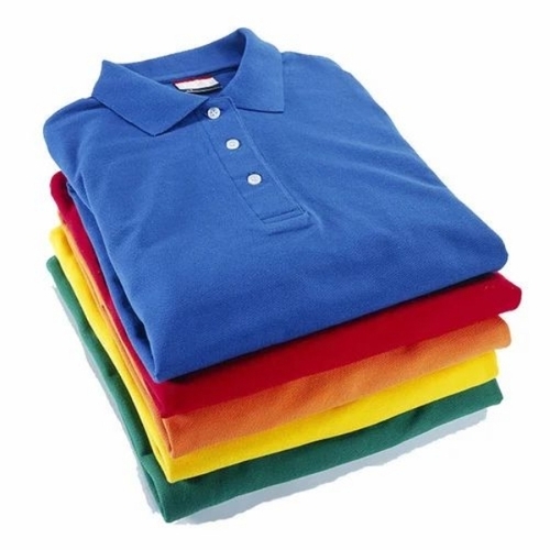 Cotton Plain Polo T Shirts - V-Neck, Multi Color, Half Sleeves | Lightweight, Breathable, Quick Dry, Comfortable Fit