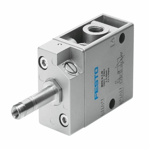 Festo Solenoid Valve Mfh-3-1/8 - Stainless Steel 1/8 Inch Silver | Coil Operated 3-Way Flanged Connection