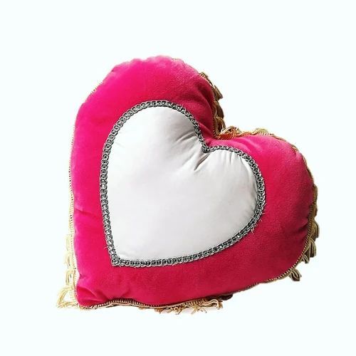 Heart Shaped Sublimation Cushion - Feather Filling Multi Color Various Sizes | Durable Lightweight Eco-Friendly Fine Finish