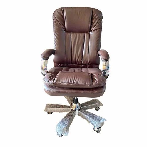 High Back Boss Office Chair - Steel Standard Brown, Corrosion Resistant, Eco-Friendly