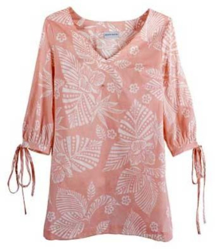 Ladies Tops - Cotton, S to XXXL, Peach, Quick Dry, Neatly Stitched, Lightweight, Printed
