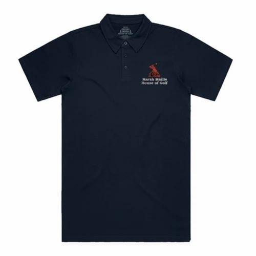 Men Navy Blue Polo T Shirt 
