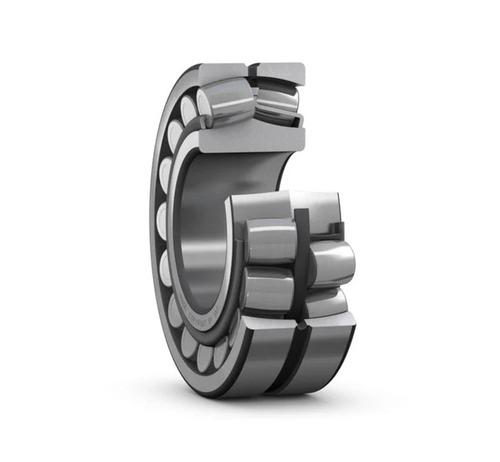 SKF 22220 EK Spherical Roller Bearing - Stainless Steel, Polished Silver, Double Row, Cylindrical Bore