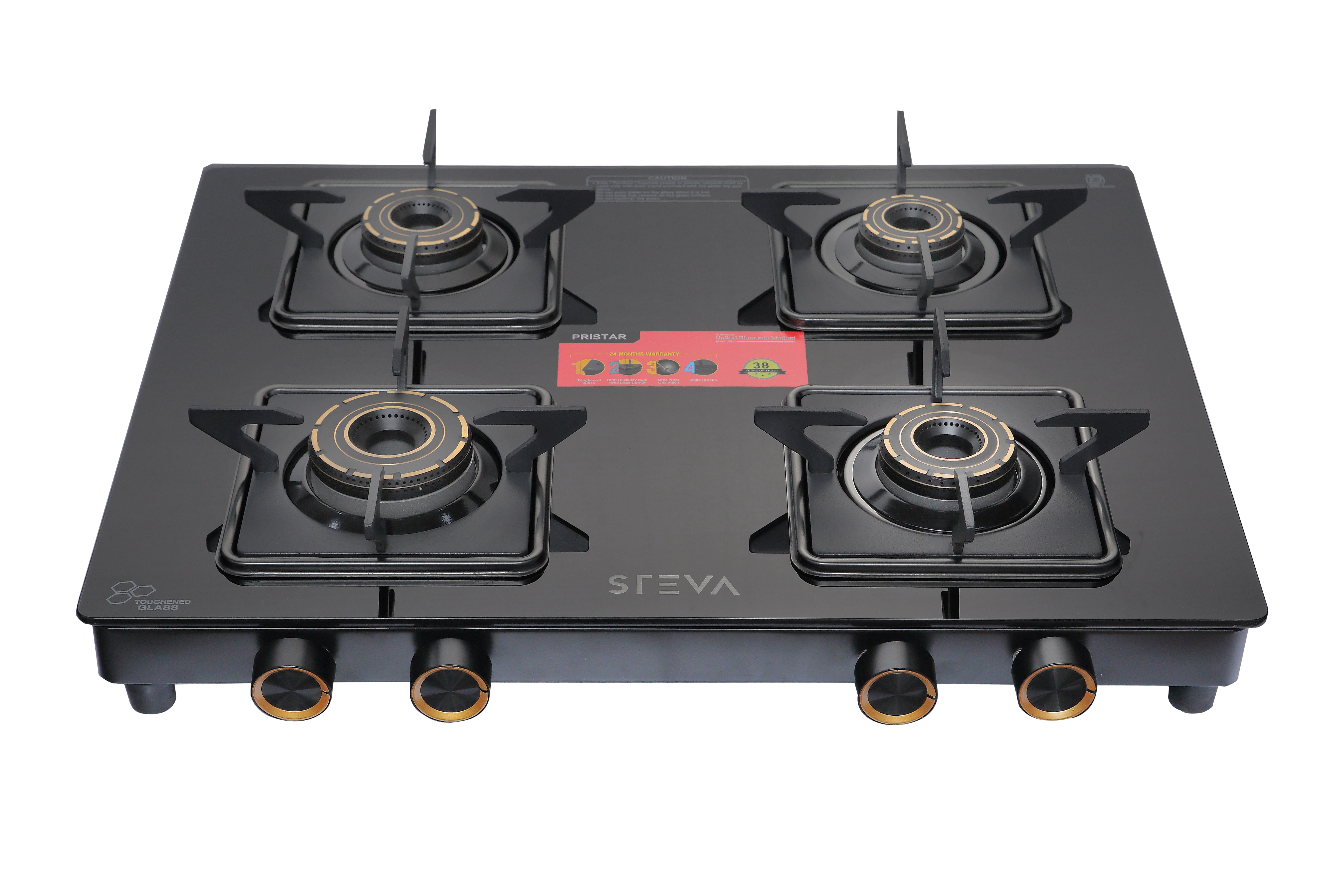 Steva Pristar 4 Burner Gas Stove