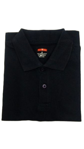 T Shirts - Cotton, S to XXXL, Black | Polo Collar, Quick Dry, Lightweight, Neatly Stitched