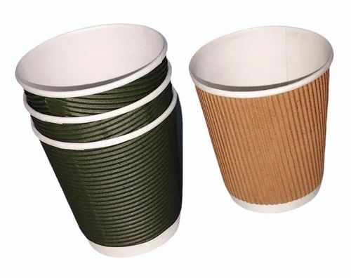 150ml Disposable Rippled Paper Cups