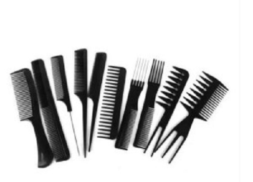 Abs Plastic Combs - Water-Resistant, Various Colors | Comfortable Grip, Fine-Tooth, Scalp-Friendly