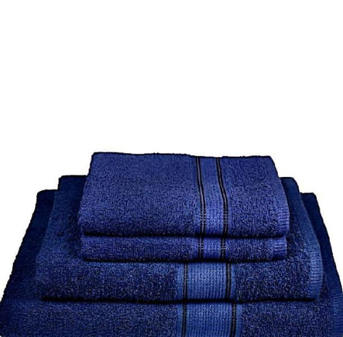 Blue Cotton Bath Towel