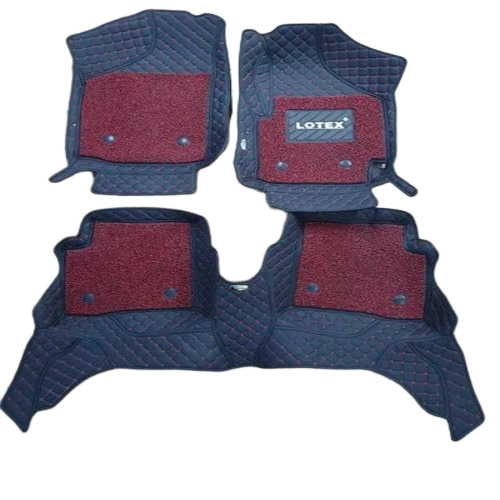 Fancy Car Mat - Rubber, Large, 10mm Thick, Rectangular | Durable, Anti Slip, Waterproof