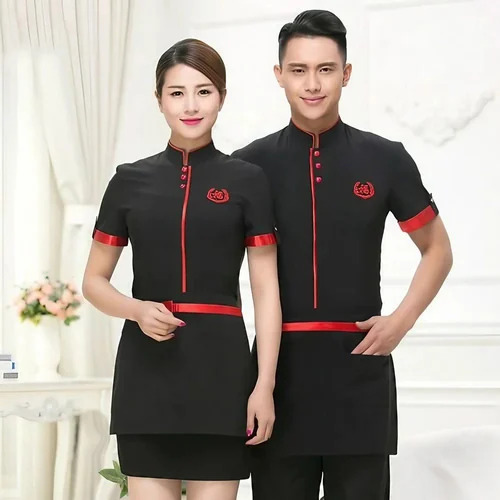 Hotel Restaurant Uniform - Collar Type: Customized