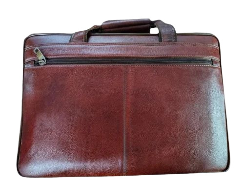 Leather Laptop Bag - Color: Brown