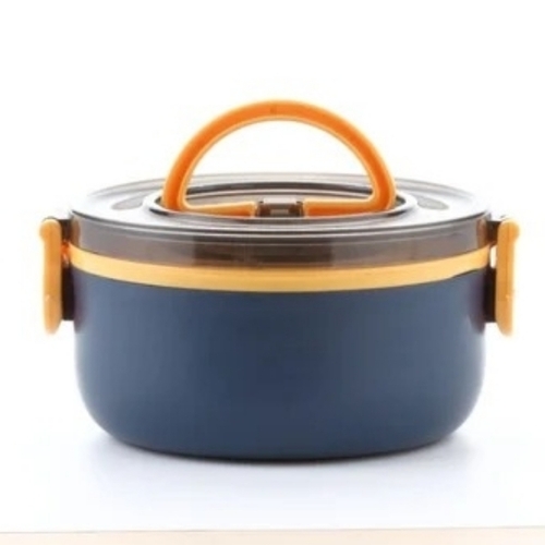 Lunch Box - Durable Dark Blue, Lightweight | Leak-Proof, Compact, Microwave Safe, Multiple Compartments, Easy to Clean, Eco Friendly