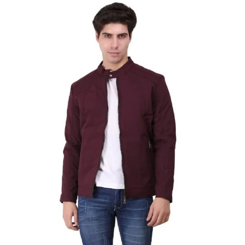 Men Maroon Jacket