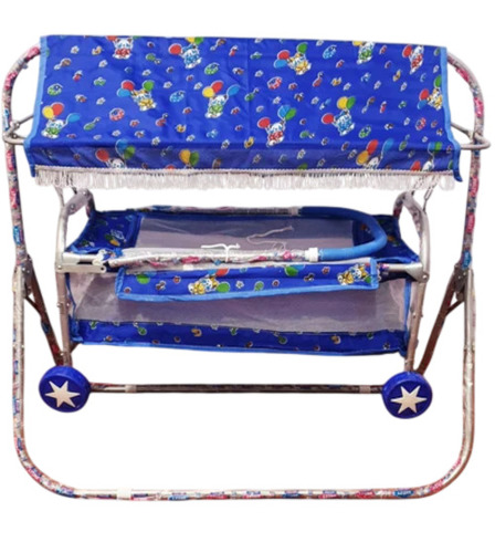 Mosquito Net Jhoola Cradle With Swing For Newborn Baby - Color: Red