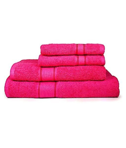 Pink Cotton Bath Towel