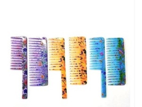 Pp Comb - Portable, Various Colors | Smooth Finish, Flexible, Strong Teeth, Good Gripping Solid Form