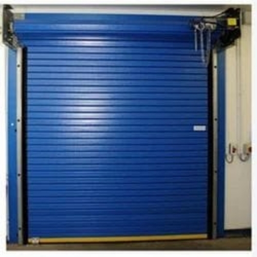 Rolling Shutter - Steel Blue Manual Operation | Durable Space Saving Weather Resistant Secure Locking Corrosion Resistant Noise Reduction