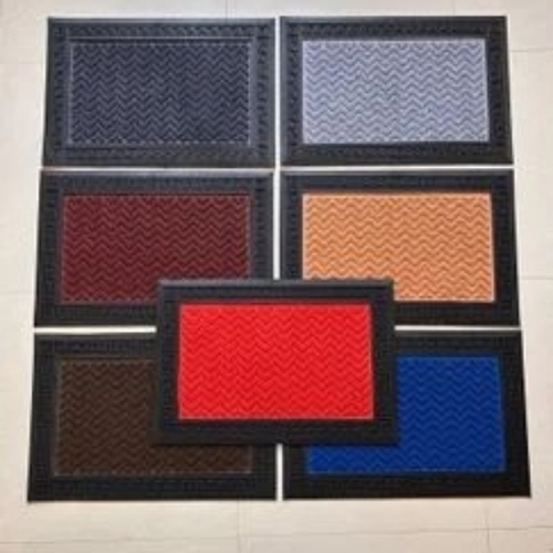 Rubber Floor Mats - Latex Bottom Multicolor Variable Thickness | Non-Slip Shock Absorbing Water Resistant Weather Resistant Flexible Design Heavy-Duty Grip Comfortable Padding