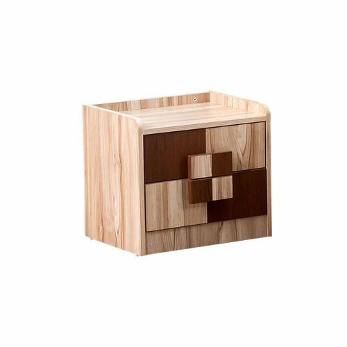 Wooden Brown Bedside Table - Teak, Standard Size, Brown | Durable, Eco-Friendly, No Assembly Required