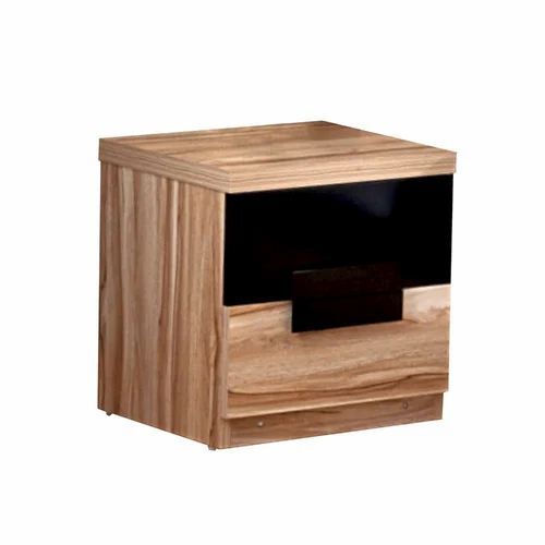 Wooden Termite Free Bedside Table - Teak, Standard, Brown | Durable, Eco-Friendly, No Assembly Required