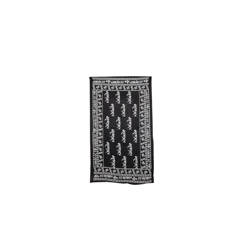 Black Cotton Mahakal Dupatta - Pure Cotton, Black & White, Digital Print | Women's Casual, All Season, Hand Wash