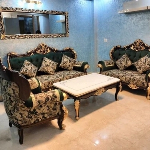 Carved Wooden Sofa Set