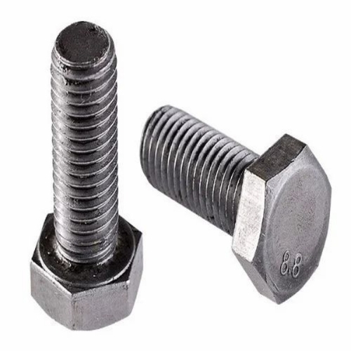 Industrial Bolt - Grade 8.8 Silver, Heat Treated | High Tensile, Corrosion Resistant, Threaded Design, Durable Load Bearing