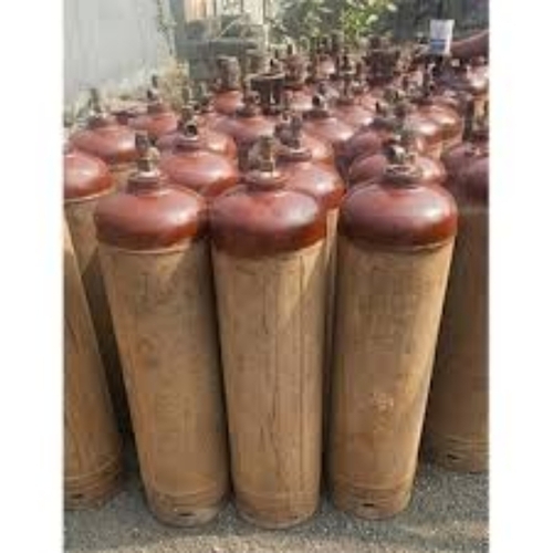 Industrial Cylinder - Stainless Steel, Large Capacity, Reddish-Brown | High Pressure, Corrosion Resistant, Safety Valve, Portable, Refillable