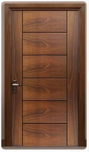 Laminated Doors - Solid Wood, Standard Size, Brown | Reinforced Build, Weather Resistant, Inward/Outward Open