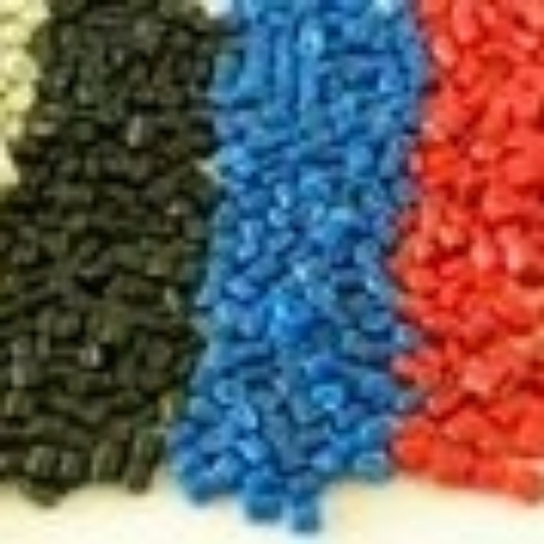 Multi colour raw plastic material