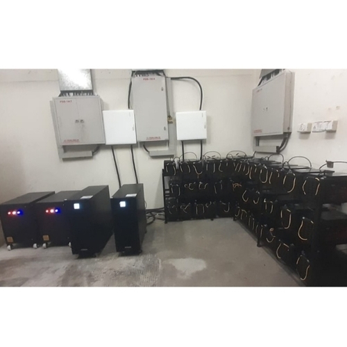 Online Ups With Battery - Metal Black 220 Volt | Continuous Power Voltage Regulation Surge Protection Digital Monitoring