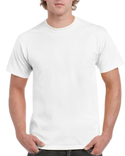 Round Neck White T Shirt - Cotton Fabric, Customized Size, Multiple Colors | Lightweight, Breathable, Short Sleeves, Casual Style
