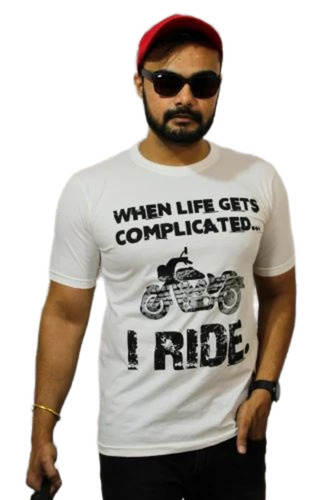 White Printed T Shirts