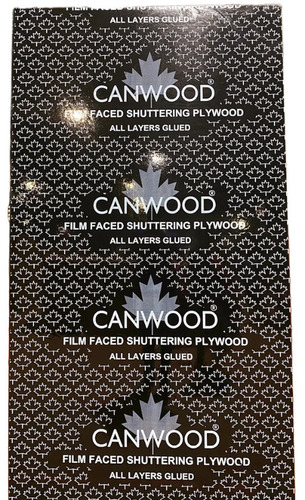 Black Shuttering Plywoods - Eucalyptus Hardwood 8x4 ft Black, 12mm, Alkaline Resistant, Moisture Proof, Termite Shielded