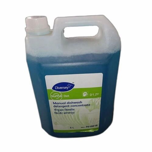 Diversey Suma Det Manual Dishwash Detergent - 5 Litre Liquid Can, Hand Wash, Eco-Friendly, Soft Water