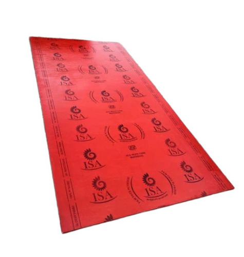 Isa 12mm Shuttering Plywoods - Hardwood Eucalyptus Core 8x4 ft Red, Water Repellent, Insect Resistant, Reinforced Build