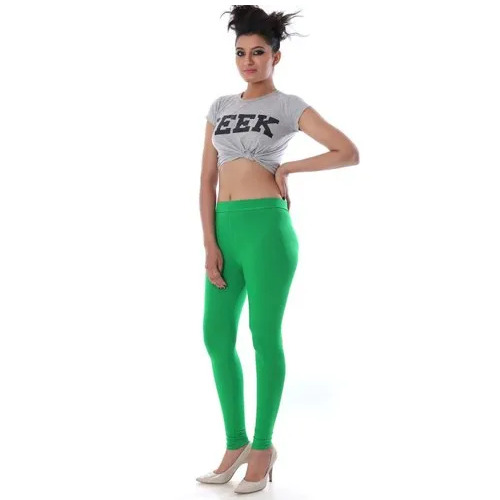 Ladies Green Ankle Length Legging