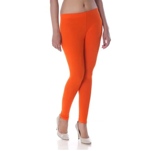 Ladies Orange Ankle Length Legging