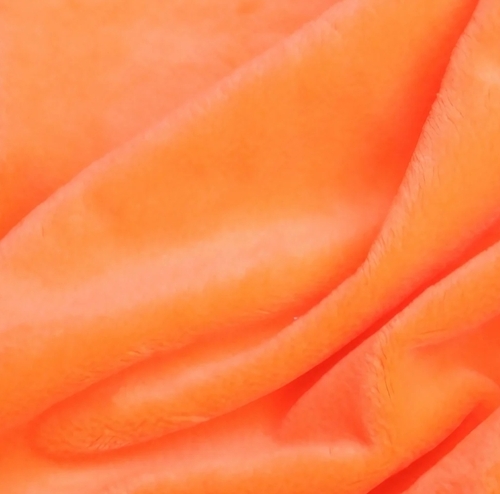 Micro Crysta Fabric - Polyester Fabric, Orange, Plain Texture | Lightweight, Breathable, Durable, Moisture Absorbent, Quick Drying