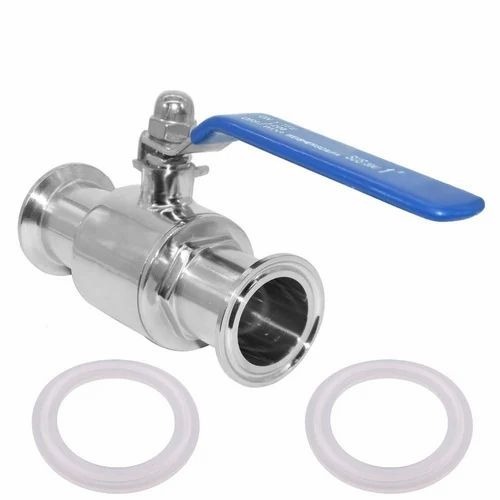 Ss Ball Valve Tc End/Tc Type - Stainless Steel 10 mm, Silver Color | Industrial Use, Box Packaging
